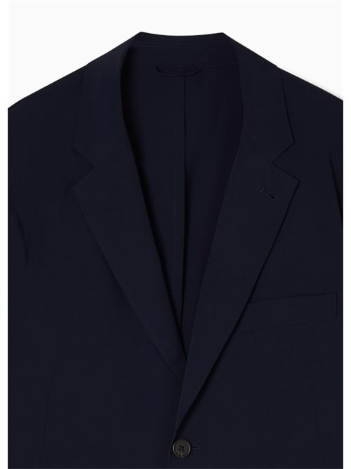 SINGLE-BREASTED BLAZER EMPORIO ARMANI | EM005439.AF13772UB118 IC.0920 BLU NAVY